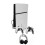 Durable Iron Wall Mount Bracket Set for PS5 Slim Space-Saving, Secure, and Convenient Storage with Dual Charging Cable 1