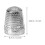 FRCOLOR MLINS 10Pcs Professional Finger Protector Copper Thimble for Small Finger Convenient Sewing Tool 7