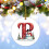 26-Letter Christmas Ornaments Red White Tree Pendant 4