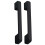 Metal wardrobe pulls black bezel handles 1
