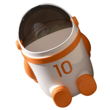 Bathroom Trash Can With Lid Cartoon Design Small Trash Bin Boys And Girls Waste Basket For Home