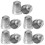 FRCOLOR MLINS 10Pcs Professional Finger Protector Copper Thimble for Small Finger Convenient Sewing Tool 8