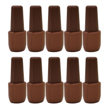 10Pcs Silicone Wine Stopper Set – Reusable for Wine, Champagne & Beer, Keeps Drinks Fresh (Brown), Compatible with Standard Bottles