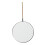 Bathroom Wall Mirror Wall-mounted Mirror 30X30CM Black 4