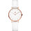 Women's minimalist dress watch with leather strap 1
