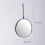 Bathroom Wall Mirror Wall-mounted Mirror 30X30CM Black 5