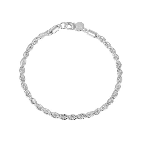Unisex Κολιέ Βραχιόλι Στριφτό Ασημί Χρώμα Γυαλισμένο Κράμα Αστακός Κλιπ Γυναικεία 1