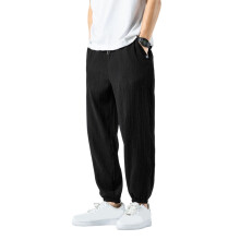 Women's Capri Pants Stretch Elastic Waist Mid-Calf Black