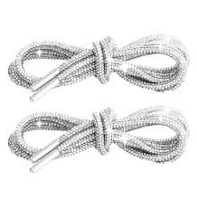 Metal Glitter Shoe Laces for Sneakers and Casual Shoes, Adds Sparkle to Your Style, Suitable for Parties and Performances