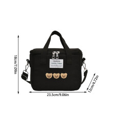 Bolso cambiador térmico con diseño de oso adorable, bolso bandolera versátil para mujer, bolso de viaje para mamá y bebé, bolsos para mujer.