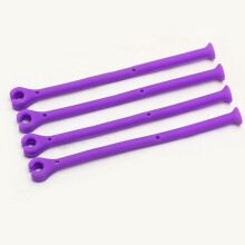 ibasenice Stemware Rack Under Cabinet Stemware Glass Rack Purple 4Pcs Silicone
