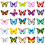 Butterfly Stickers Colorful Waterproof 50-Pack 5