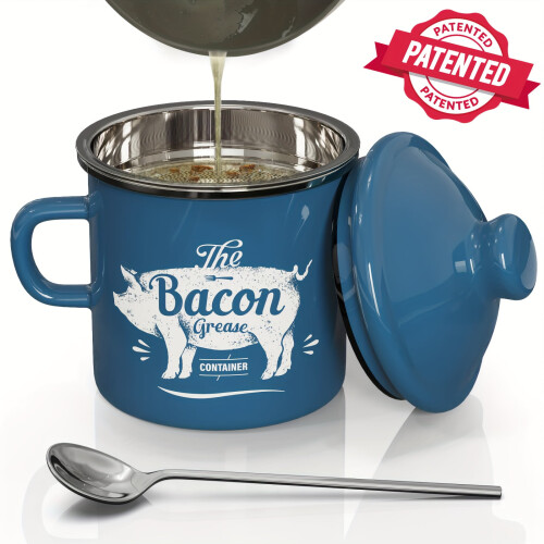 Μίνι βάζα μπαχαρικών 15oz, βούτυρο σμάλτου και λαδόκολλα με κουτάλι φίλτρου, 1