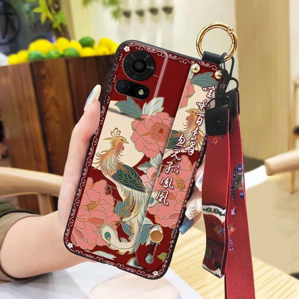 Soft Chinese-Style Phone Case Compatible With Tcl 50Le/T510spp Â Dust-Resistant, Shockproof, With Lanyard & Wristband 9065194418810