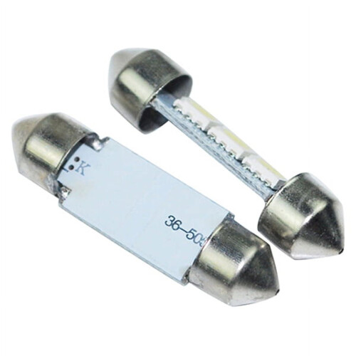5 pezzi 12V 36mm SMD5050 3 LED Luce interna a festone per auto (bianca) 1