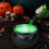 Chaudron de sorcière, diffuseur de chaleur, décoration d'Halloween, pot bouillonnant hanté 3