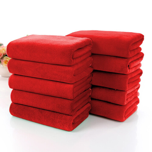 Microfiber Drying Towel Set Soft Polyester 10 pcs 30x70cm