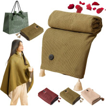 Heated Shawl with 3 Heat Levels Soft Electric Wrap for
