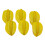 6Pieces Artificial Yellow Realistic Simulation Starfruit Model for Display Kitchen Decoration Photography 3