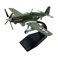 P 51B Mustang Fighter Alloy Aircraft Model 1 72 Scale WW2 Plane Souvenir Static Display Gift for Collectors Adults Green Color
