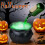 Chaudron de sorcière, diffuseur de chaleur, décoration d'Halloween, pot bouillonnant hanté 6
