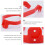 3 Pcs Scooter Basket Electric Rear Mudguard Bracket Clean Riding Accessory 7