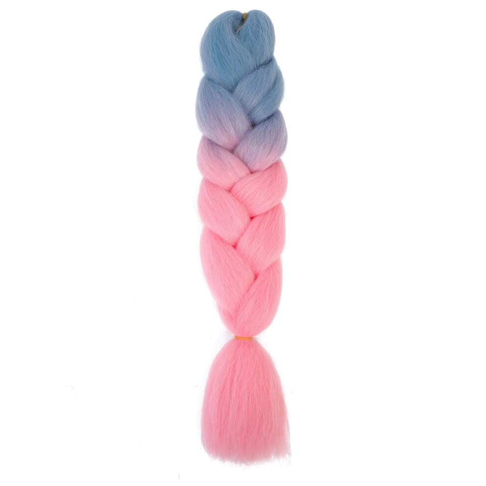 6-Pack 100g Each 24-Inch Premium Heat-Resistant Synthetic Braiding Hair, Versatile for Twist & Crochet Braids, Women's Hair Extensionsï¼B