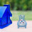 Beach Chair Decoration Tiny Miniature Doll Prop Office Blue 4