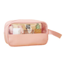 Waterproof PVC Toiletry Bag – Transparent Cosmetic Organizer, Leakproof Shower Caddy, Hanging Travel Pouch, Compatible with All Travel Kits
