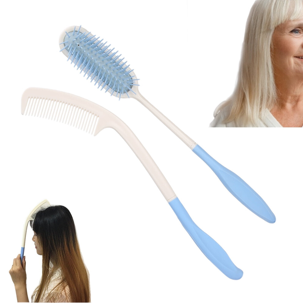 Unisex Estink Long-Handled Comb,Extra Long Hair Brush Elderly Long Handled Comb Air Cushion Hairbrush For,Elderly Comb