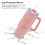 30oz Silicone Cup Sleeve Protector Light Pink 6