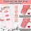 30oz Silicone Cup Sleeve Protector Light Pink 4