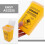 ibasenice Needle Disposal Unit Sharps Disposal Container Yellow PP 3Pcs General Users 3