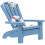 Beach Chair Decoration Tiny Miniature Doll Prop Office Blue 1