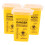 ibasenice Needle Disposal Unit Sharps Disposal Container Yellow PP 3Pcs General Users 6