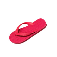 Sandales de plage unisexes rouges antidérapantes en caoutchouc, pantoufles d'été décontractées pour l'intérieur et l'extérieur, légères et
