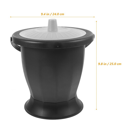 Plastic Urinal Pot for Bedside Use with Odor Prevention 1 1