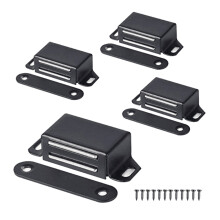 Stainless Steel Cabinet Door Black Magnetic 4 Pack Magnet 30 Pounds With Strong Magnetism Suitable For Kitchen Wardrobe Closet Drawer Sets