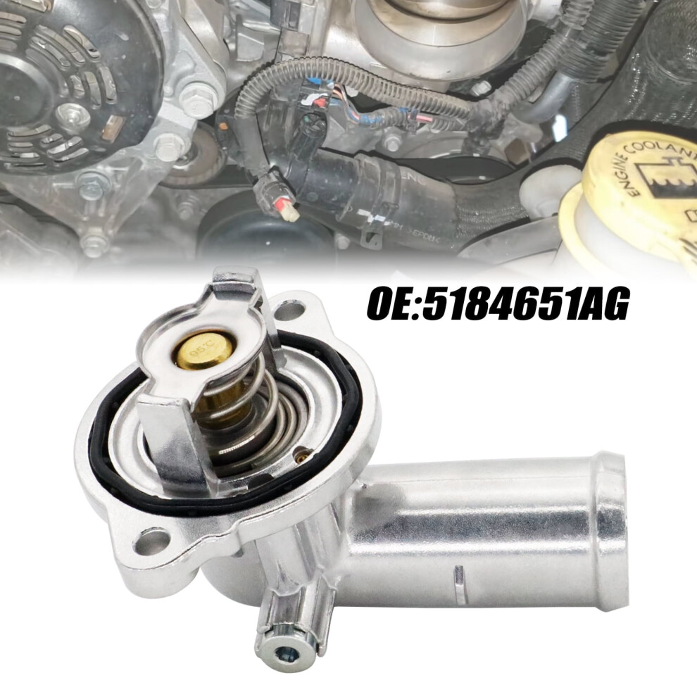 Thermostat Housing For Jeep Wrangler Jk Grand Cherokee Wk2 Dodge Durango Wd 3.6L 9377112609508