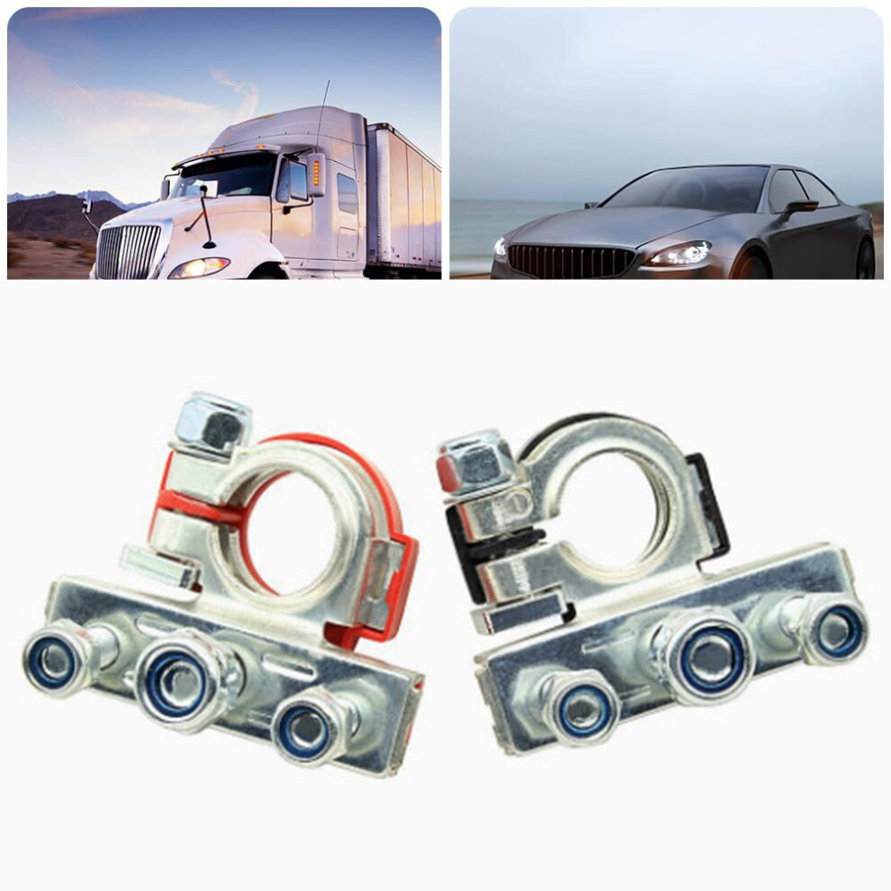 Multi Purpose M8 Battery Terminal Clamp With Three Connections For Vehicles 9087558600518