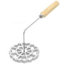 Bunuelos Mold with Wood Handle Bunuelos Cookie Maker Cooking Accessory Detachable Rosette Maker Aluminum Alloy Material