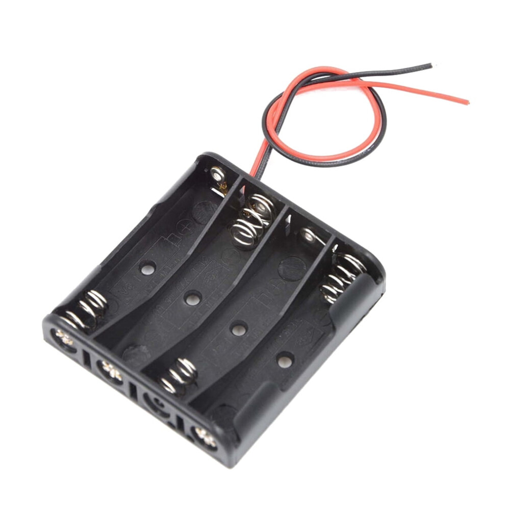 6Pcs Battery Holder Case With Off On Switch For Aaa Batteries In Tone Black 9087558600778