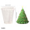 Aromatherapie-Kerzenform in Weihnachtsbaumform – Gips 2