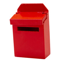Puppenhaus-Briefkasten im Maßstab 1:12, Miniatur-Briefkasten für Kinder, Geschenk, Rot