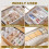 Expandable Drawer Organizer Plastic Adjustable 2 Pack 6