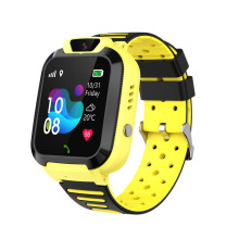 Hwkond Kids Smart Watch for Ages 3-12, HD Touchscreen, Games, Camera, Music, Call, Flashlight, Calculator, 12/24-Hour Clock (Yellow)