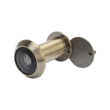Door Viewer Solid Brass 220-Degree Wide Angle for 35-60mm