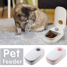 Cat Food Dispenser Automatic, Pet Feeder, Cat Food Dispenser, Pet Feeder with Timer, Food Timing and Control, 48-hour Timing