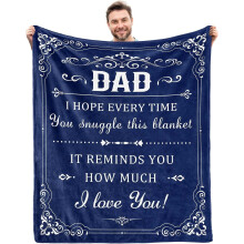 Couvertures pour papa, cadeaux de sa fille ou de son fils, cadeaux d'anniversaire pour papa, idées cadeaux pour papa, couverture 101,6 x 127,7 cm