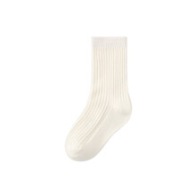 Toddler Socks Unisex Baby Crew Socks for Infant Boys Girls Stretchy Cotton Socks for Kids Gift White XL